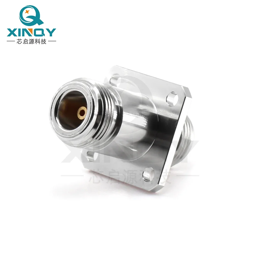 

N-type Coaxial Adapter Female To Female 18GHz Chassis Panel Fixed Four Hole Flange Adapter