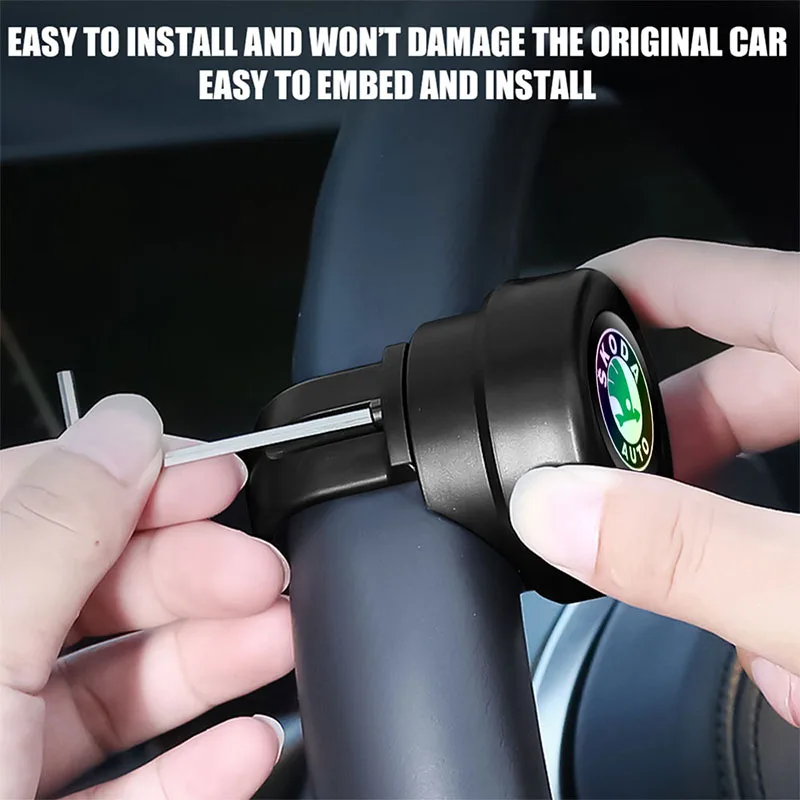

Car Steering Wheel Booster Ball Labor Saving Knob For Skoda Octavia VII Fabia Kodiaq Karoq Kamiq Auto Accessories