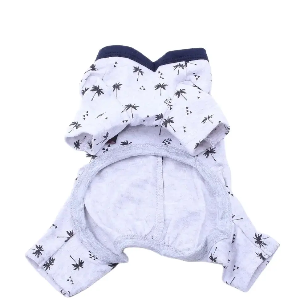 XKSRWE Dog Cat JumpSuit Shirt Floral Tracksuit Pet Puppy Floral Pajamas Pants T-Shirt