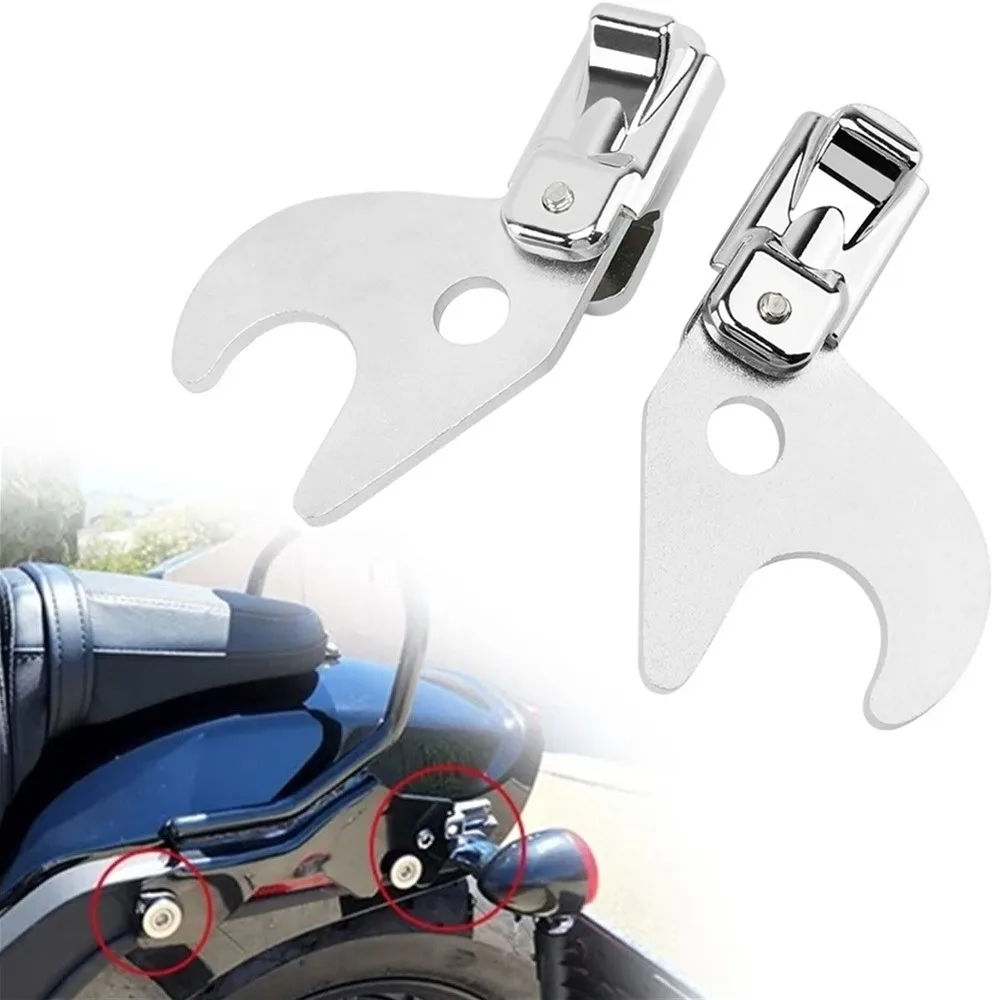 Detachable Sissy Bar Backrest Quick Release Luggage Rack Docking Latch Clips For Harley Softail Slim Street Bob Deluxe 18-up