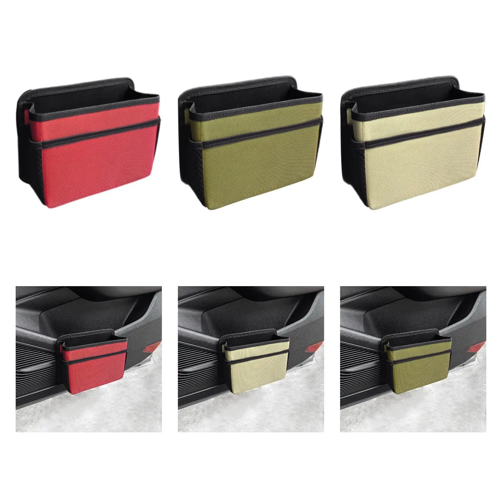 

Car Trash Can Storage Box Convenient Practical Easy to Use Rear Center Console Organizer Vehicle Rubbish Bin for Car Office