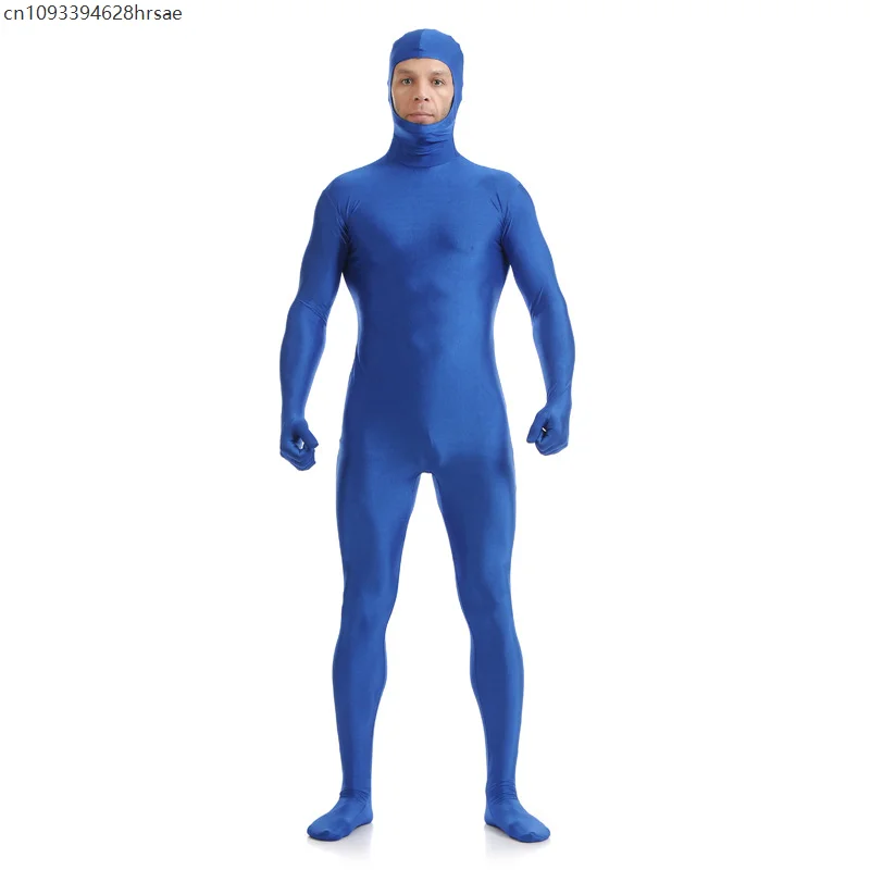 

New Adult Full Body Zentai Suit Costume For Halloween Men Second Skin Tight Suits Spandex Nylon Bodysuit Cosplay Costumes