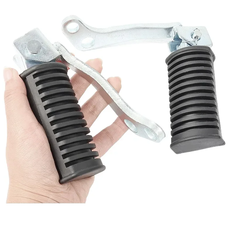 Motorcycle Front Footrest Pedal Assembly Compatible with Haojue GN125 HJ125-8 Prince 2 2D Gear Shift Lever Rest Replacement