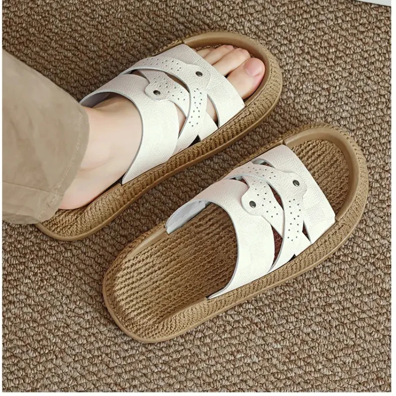 

Men's summer men's casual trend plus size men's one-piece cool slippers