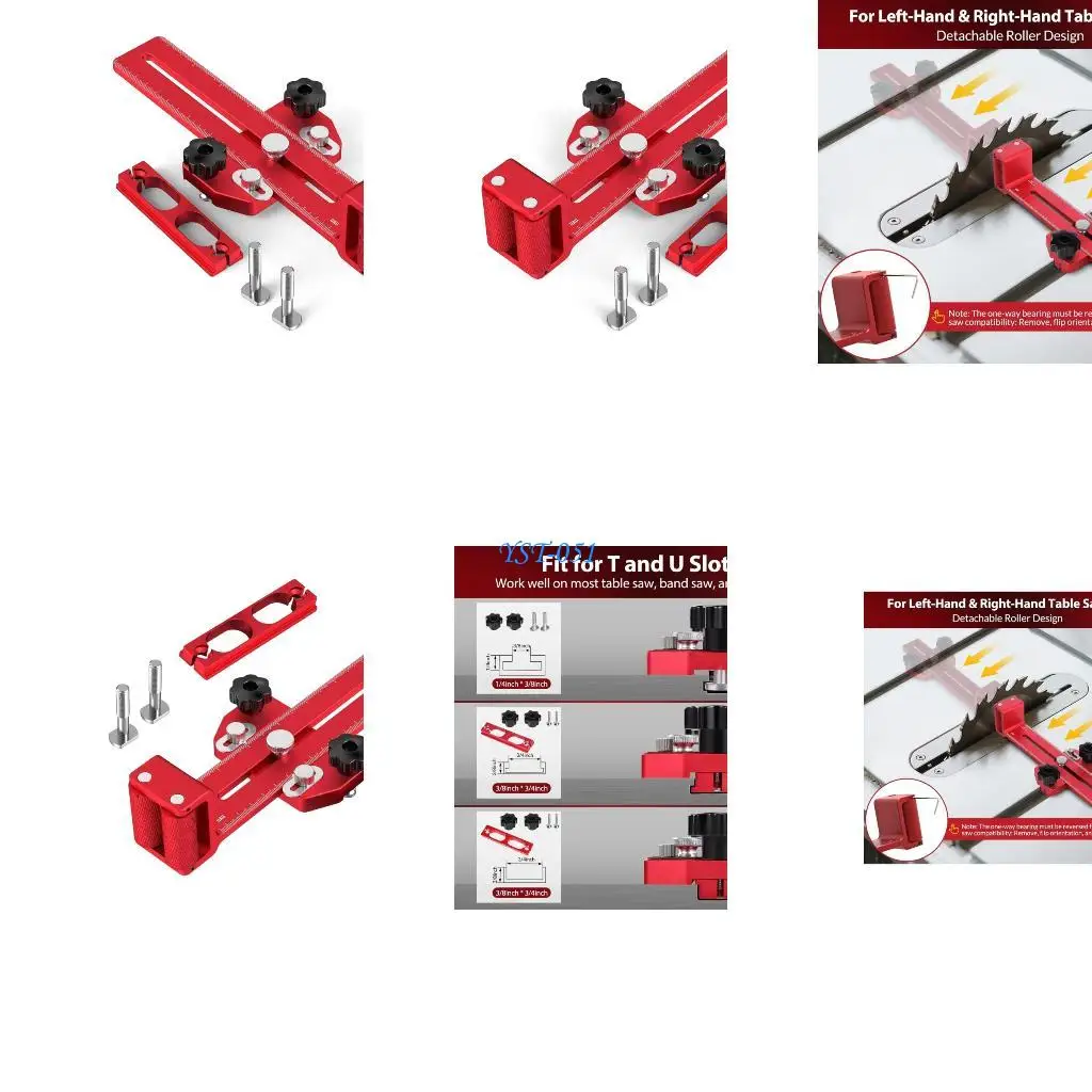 

E15A Aluminum Thin Rips Cutting Jig Thin Rips Jig For Woodworking Machinery Setups