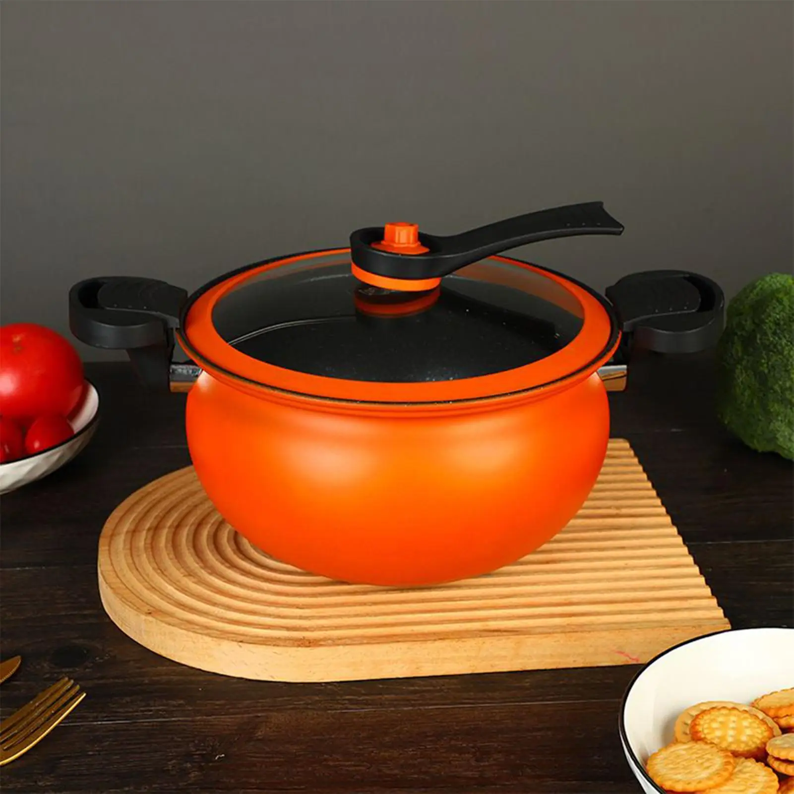 

Cooking Pots With Lids Large Pressure Cooker With Visible Lid Induction Pot Saucepan With Handles For Gas Ceramic Electric Stove