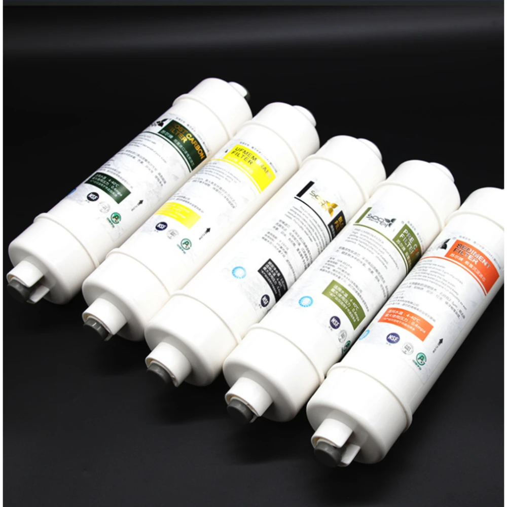 Waternoble 10 Inch Quick Connect Water Filter Inline Coconut Shell Carbon Cartridge for Reverse Osmosis & Ultrafiltration System