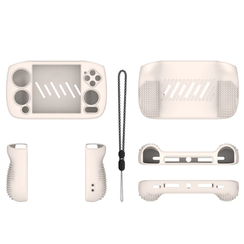 غطاء حماية للوحة الألعاب لجهاز RG CubeXX Gamepad غطاء مقاوم للغبار وغطاء من السيليكون مع حبل قصير