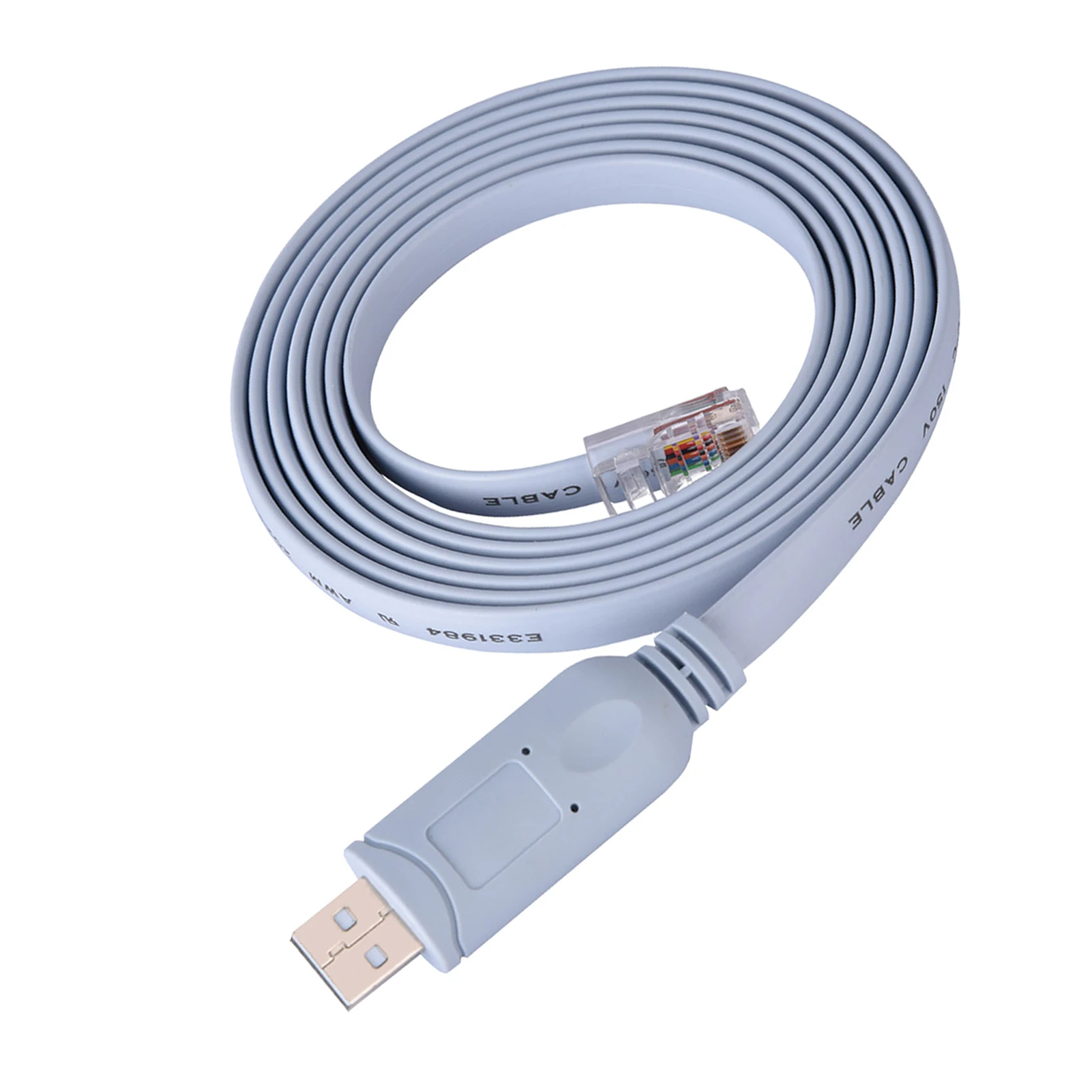 

Универсальный USB2.0 «папа» на RJ45 «папа» CAT5, последовательный консольный плоский кабель для маршрутизаторов Cisco, переключатели, конфигурация сети, Plug Play