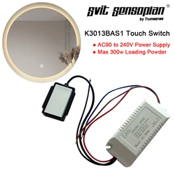 AC 220V Light Mirror Touch Switch interruttore specchio bagno LED Touch Control per specchio di mobili armadio credenza