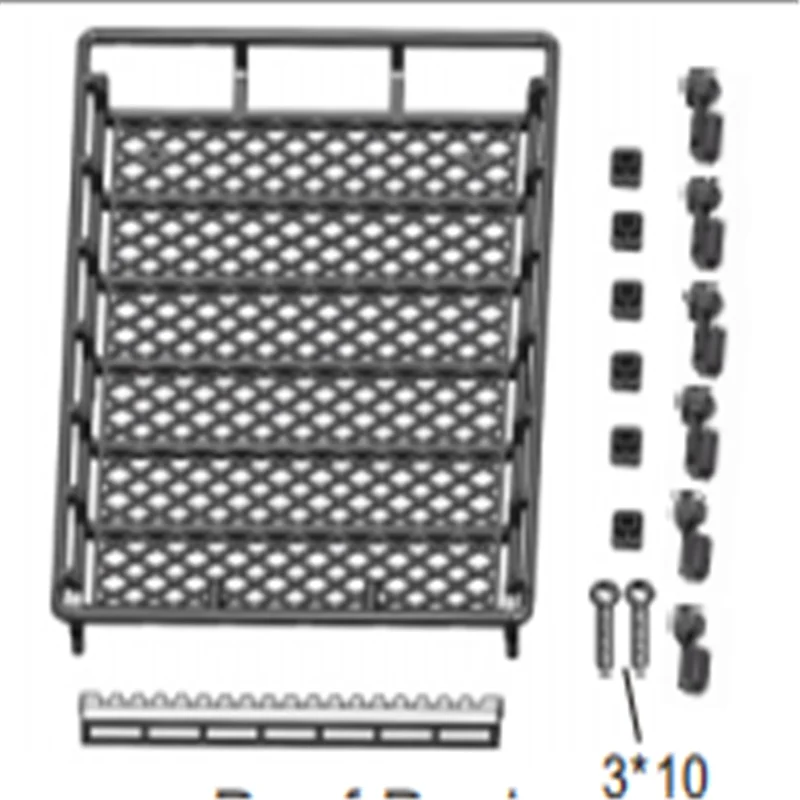 RGT Spare Parts Roof Rack R86489 for EX86190 RESCUER 1/10 Realistic Crawler 4WD Real Hard-core R/C Off-road Vehicle
