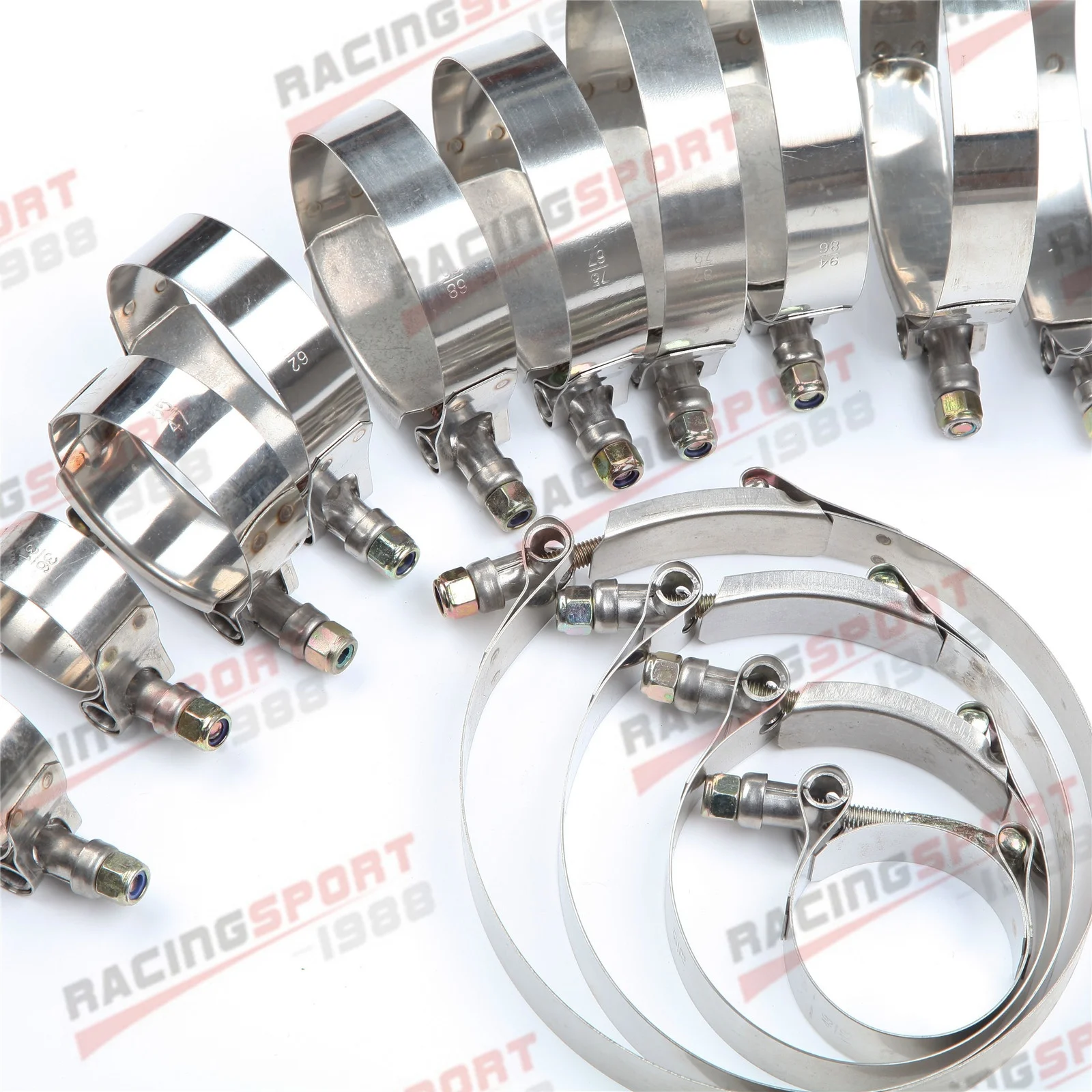 1 pièces 304 acier inoxydable  - T-Bolt Hose Clamps Stainless Steel Turbo avis et prix