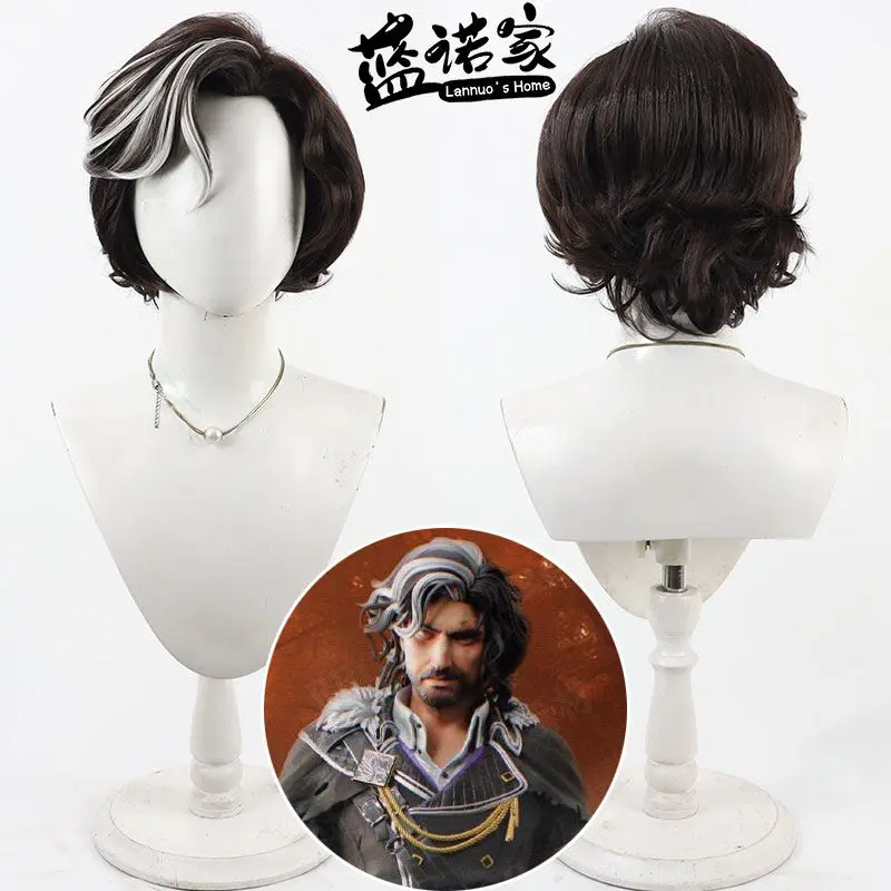 Anime Clair Obscur: Expedition 33 Verso Cosplay Wig Halloween Carnival Party Props Synthetic Hair Heat Resistant Fiber + Wig Cap
