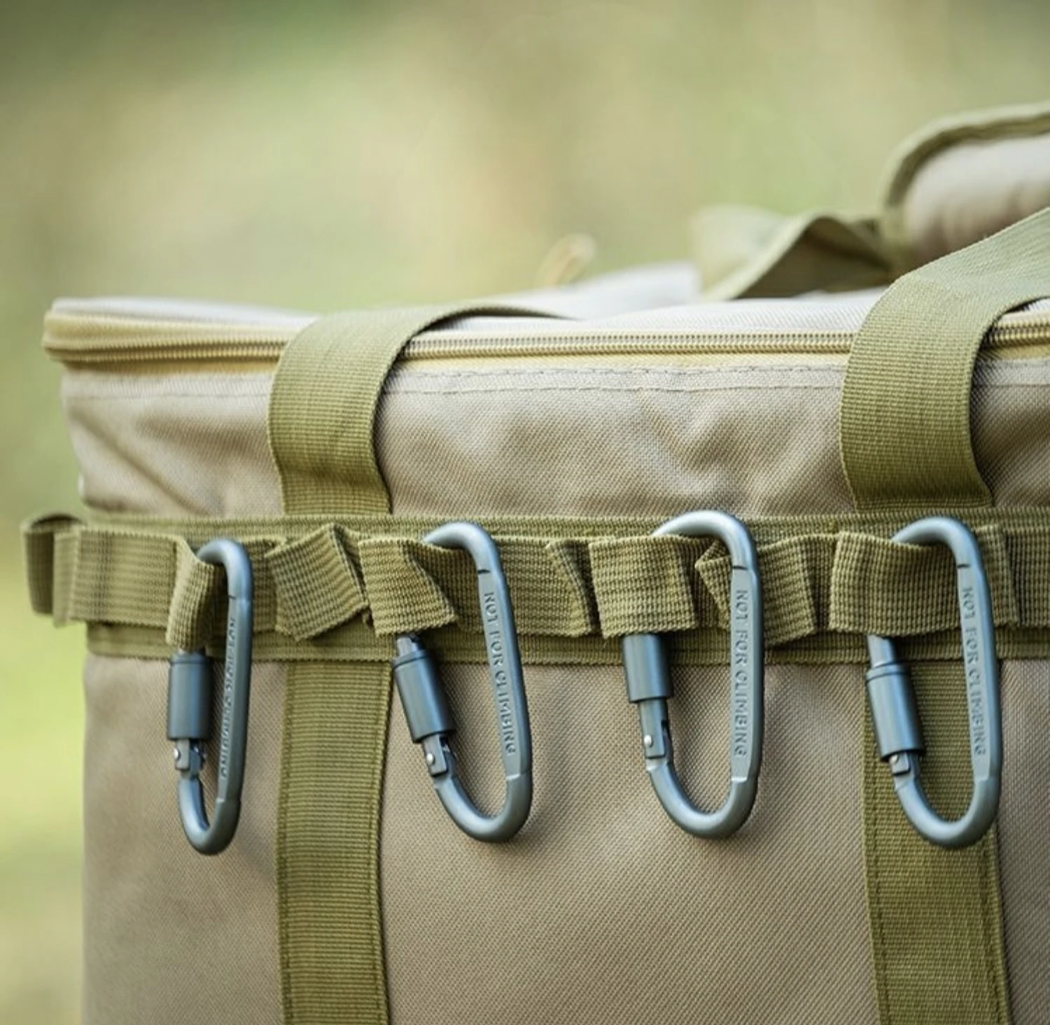 مجموعة حلقة تسلق مكونة من 5 قطع من مشبك سلسلة مفاتيح تكتيكية من الألومنيوم للتخييم والبقاء، EDC، خارجي - خطاف معدني عالي التحمل وخفيف الوزن