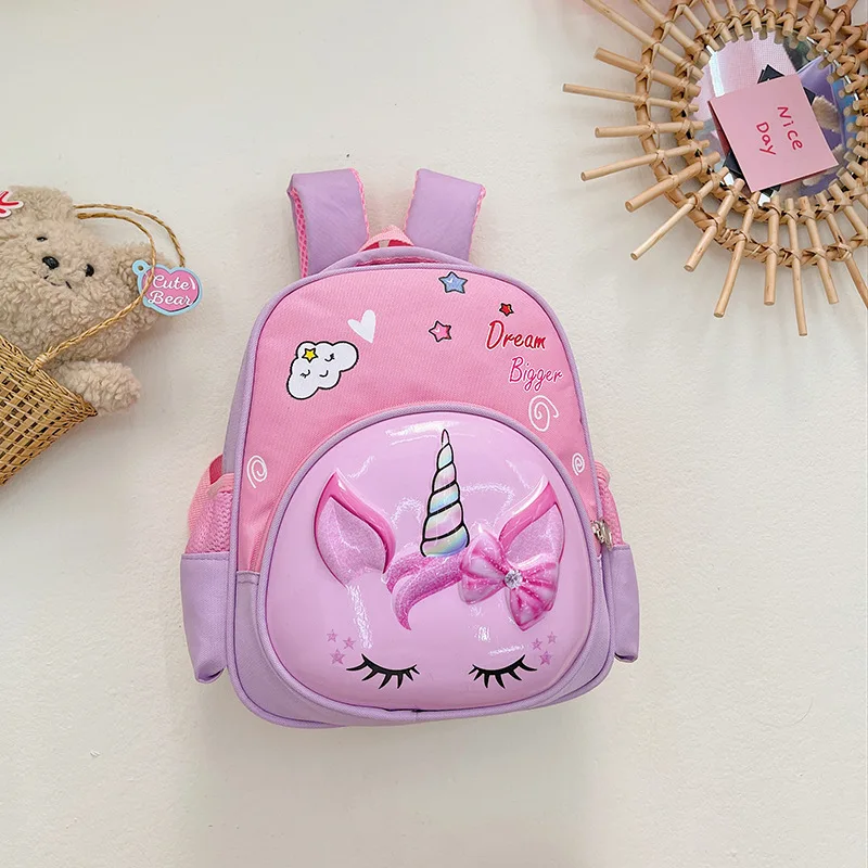 Kindergarten schoolbag new style cartoon cute spine protection printing primary school student schoolbag boy girl backpack