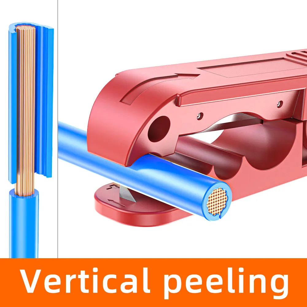 IPC-240 optical fiber cutter, rotary cutting, multi-function wire stripper wire stripping tool 240mm insulated wire and cable