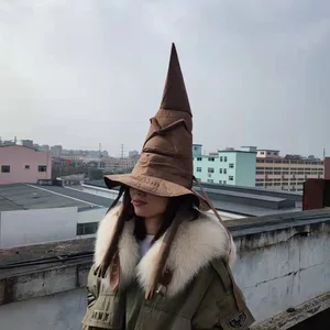 Películas de anime Witch Wizard Gatter Potter Clasificación de cuero Propiedades de Halloween Party Hat Men Cosplay Accesorios de vestuario 10 mejores ventas Tema de Harry Potter - №1