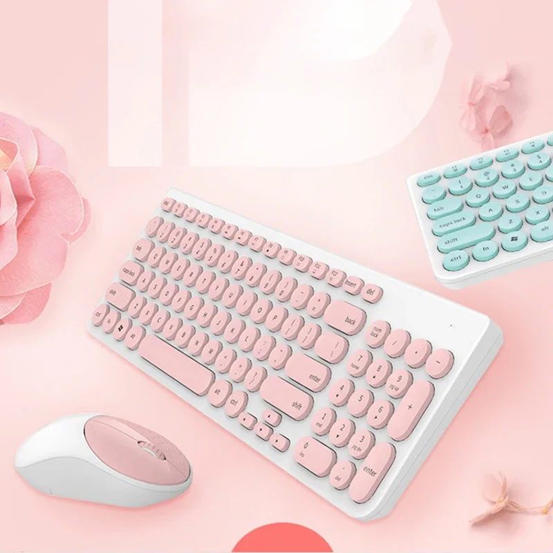 Ik6630 Wireless Keyboard And Mouse Combo Laptop Mute Button Home Office Notebook Desktop Gaming Keyboard