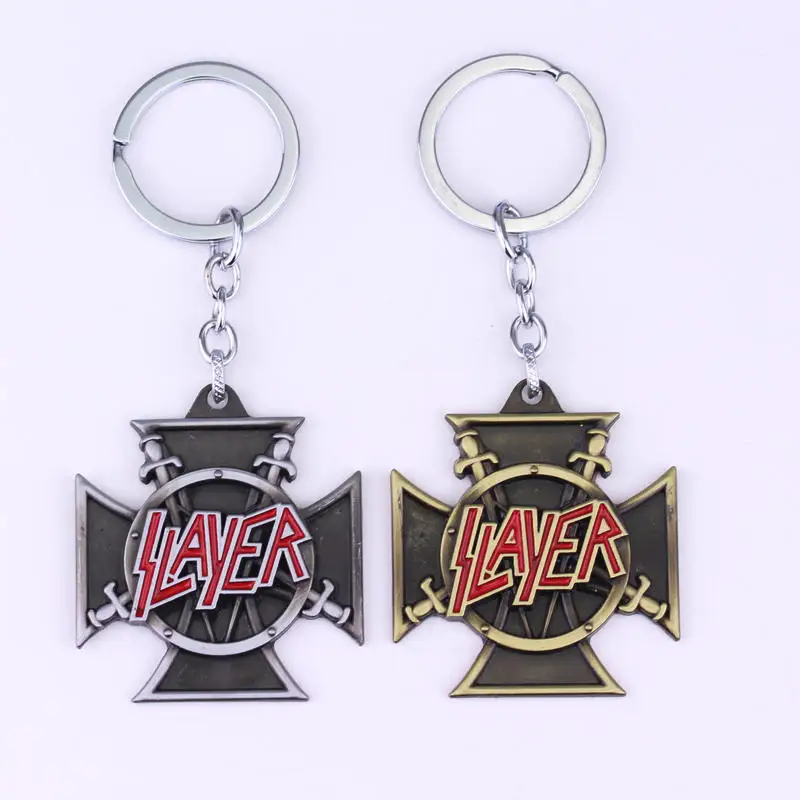 Famoso American Thrash Metal Band SLAYER Collana Killer Thrash Metal Rock Band Portachiavi Portachiavi souvenir