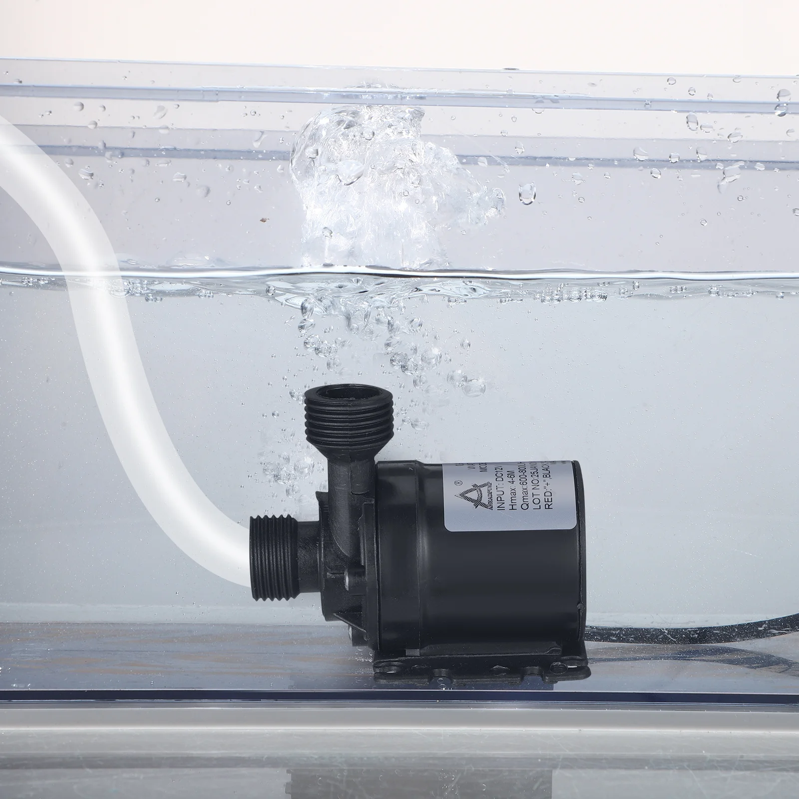 Bomba de Água Submersível Sem Escovas 800L/H 12V para Aquário, Fonte, Piscina, Sistema de Circulação Solar, Mini Submersível