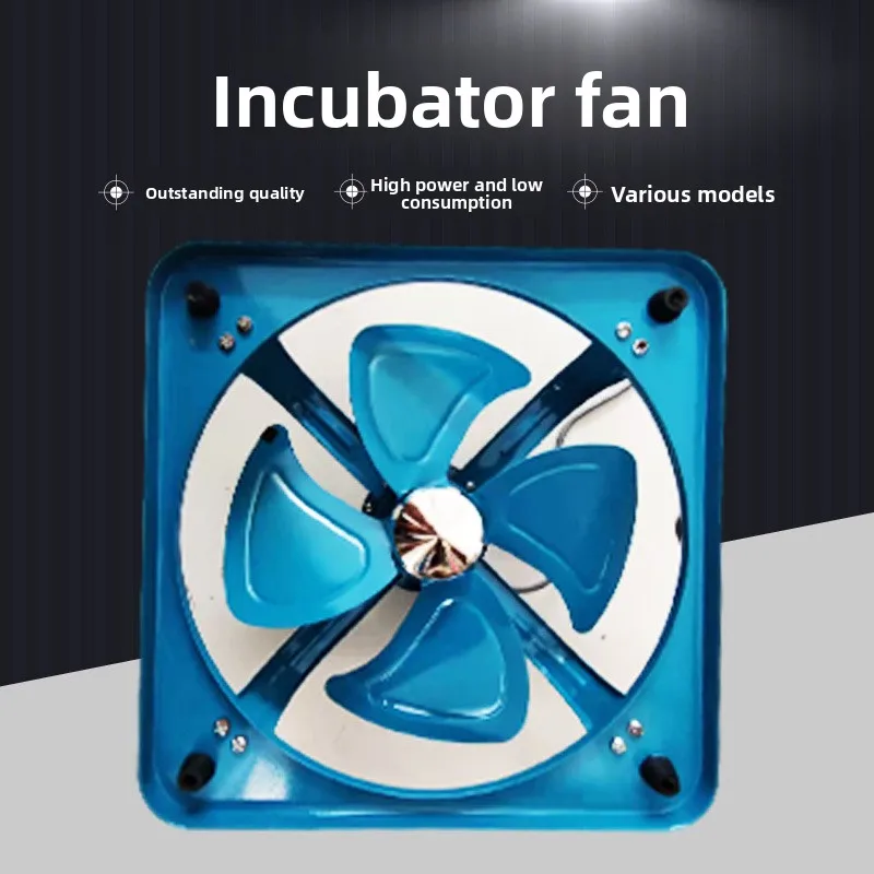 Incubator Circulation Fan Quiet Powerful Heating Fan Top Mount 25/30/35cm Blue Grey Parts