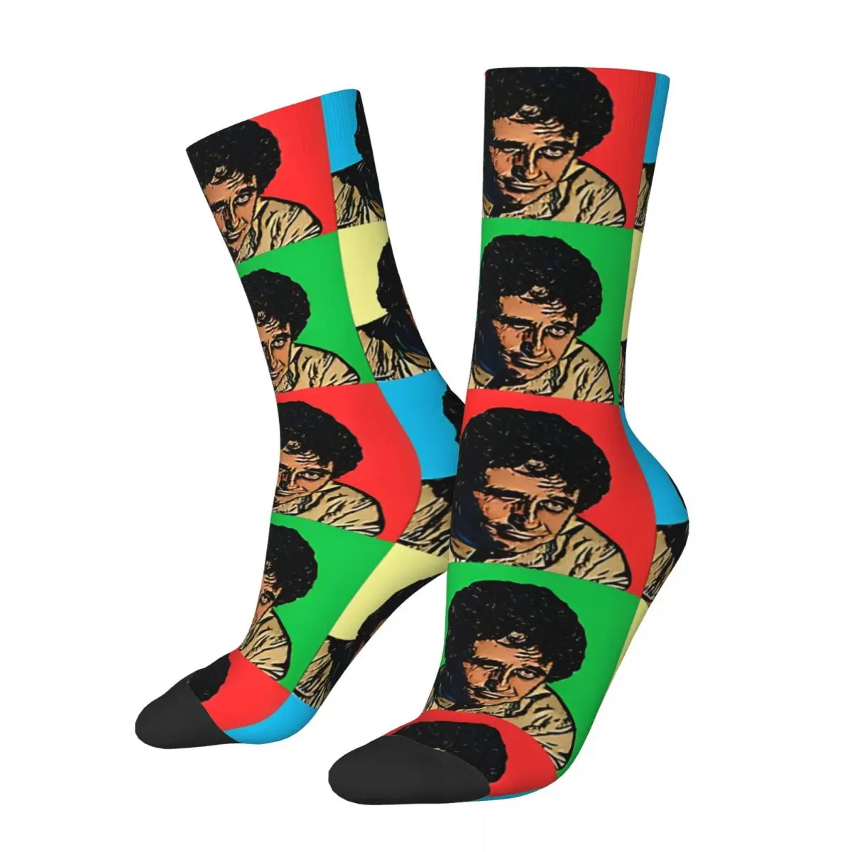 Hip Hop Retro Columbo Art Crazy Men's compression Socks Unisex Columbo Street Style Seamless Printed Funny Happy Crew Sock