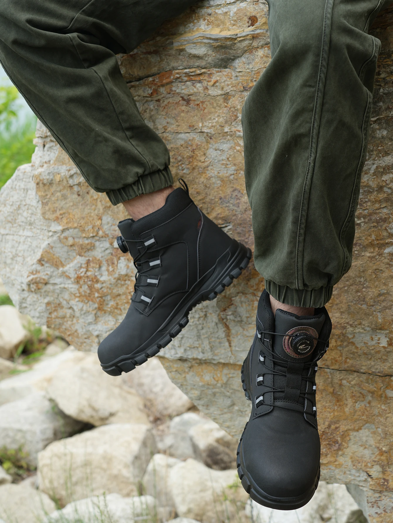2024 Work Sneakers Men Indestructible Shoes Work Safety Shoes With Steel Toe Cap Puncture-Proof Male Security Protective Shoes image 2