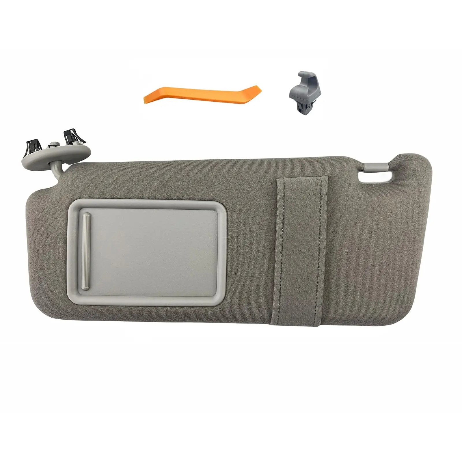 

Pair Of Gray Sun Visors With Vanity Mirror And Light For Sedan 2007-2011