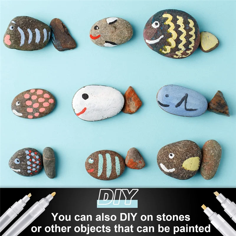 5Pcs Empty Refill Paint Markers Blank Refillable Paint Pens Empty Refillable Marker for Painting Transparent Pen Tube