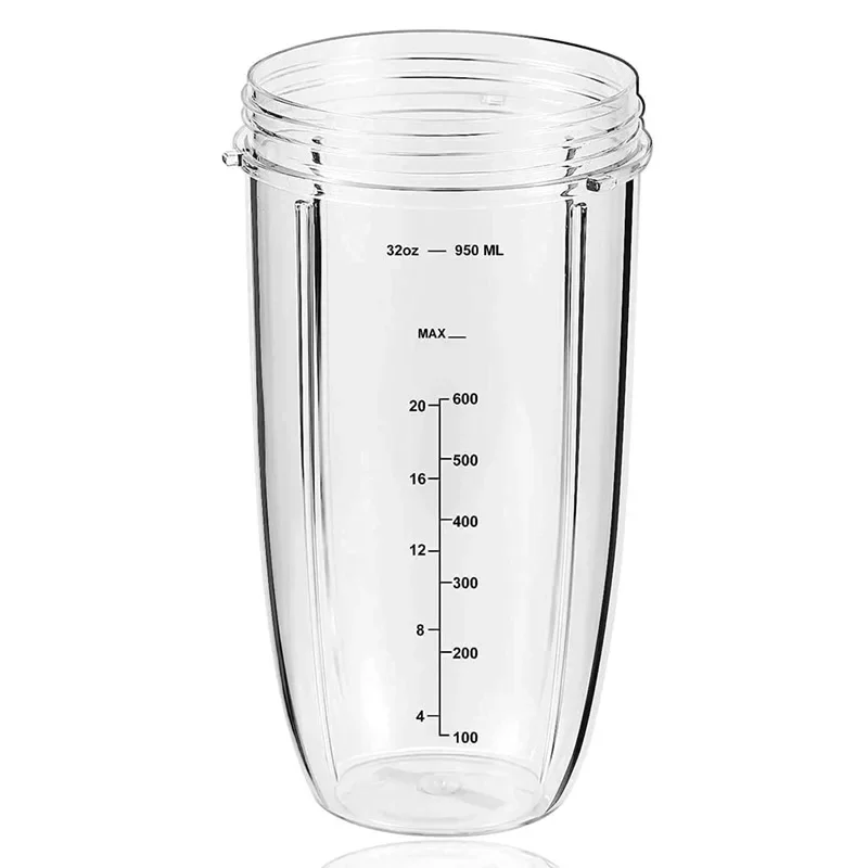 Replacement Parts Cups,Compatible with NutriBullet Blender 600W and 900W (1 32oz cup)