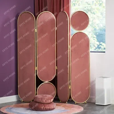 HMJSimple screen modern   partition decoration folding removable fabric bedroom shelter home