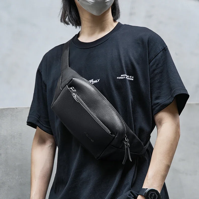 حقيبة كروس جلدية عصرية تناسب iPad مقاس 7.9 بوصة، مادة خفيفة الوزن ومقاومة للماء، حقيبة كتف رياضية لركوب الدراجات