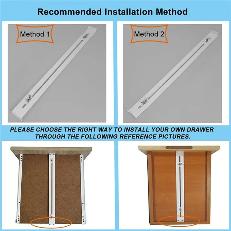 ABSF Furniture Accessories Drawer Repair Kit-Brackets For Reinforcing And Fixing Wood/MDF Chipboard Drawers Cabinet 2Pair
