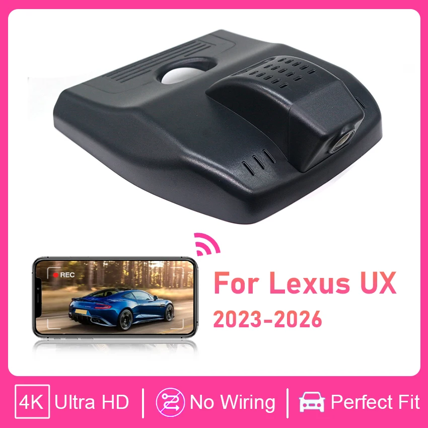 

Видеорегистратор 4K 2160P с ночным видением для Lexus UX 300h (2024, 2025, 2026), подключение Plug and Play