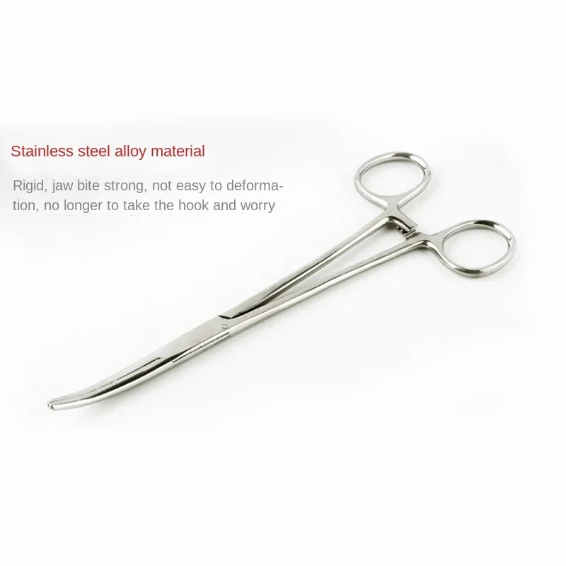 Pet Hemostatic Clamps Veterinary Equipment Surgical Forceps Care Supplies Tools Fishing Pliers Stainless Steel 1/2/3pcs Elbow