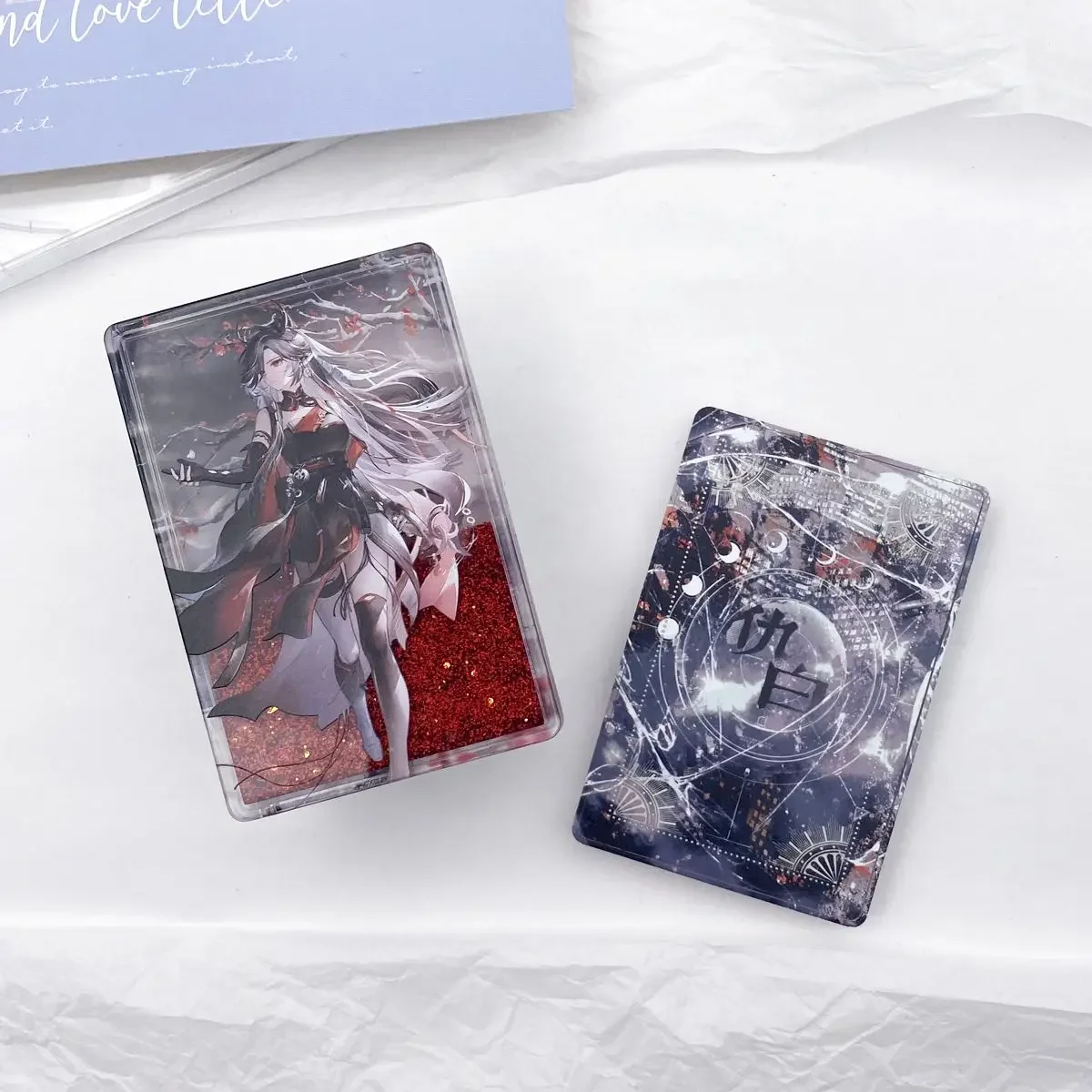 أنيمي Arknights علامة قائمة تأثيري ، كرتون أكريليك ، زخرفة ، كعب ، عيد ميلاد ، هدية عيد الميلاد ، لطيف ، رمال متحركة ، ماجونغ