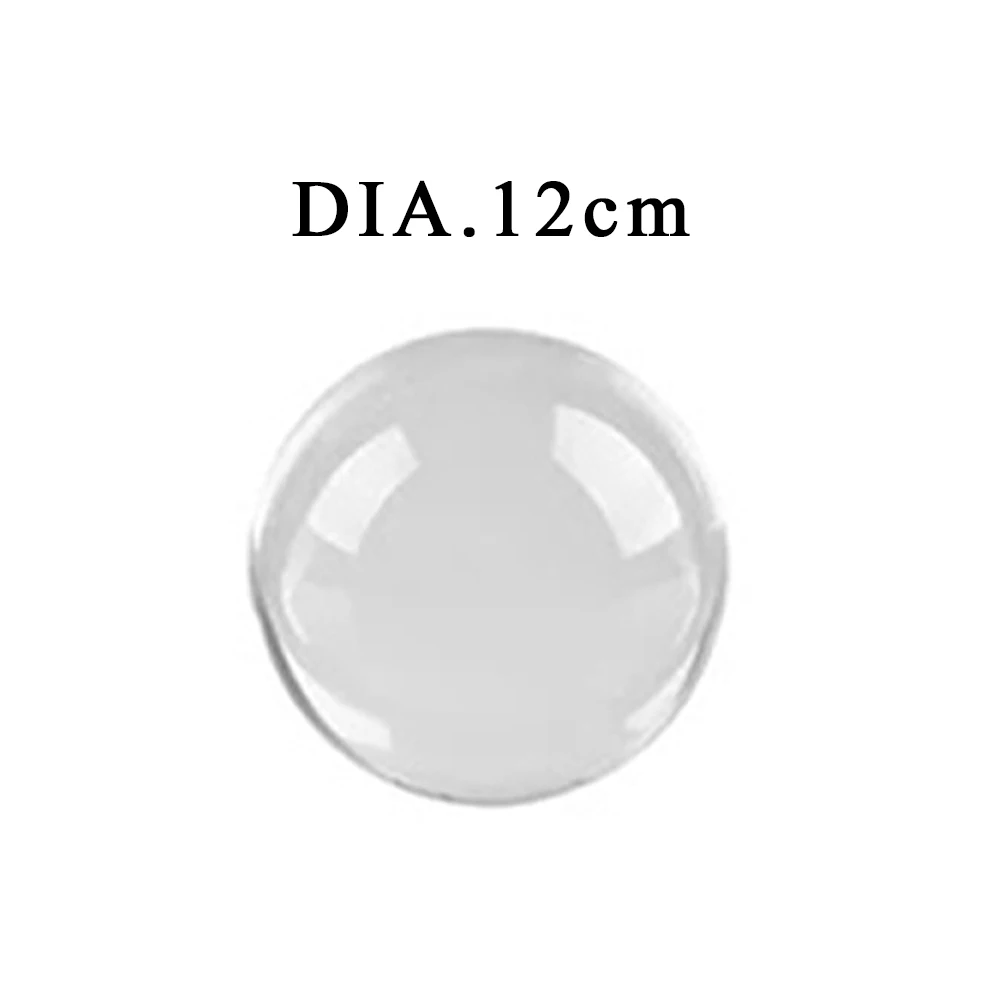 Half Sphere Ball K9 Crystal Glass Transparent Semicircle Solid Ball DIA. 12cm