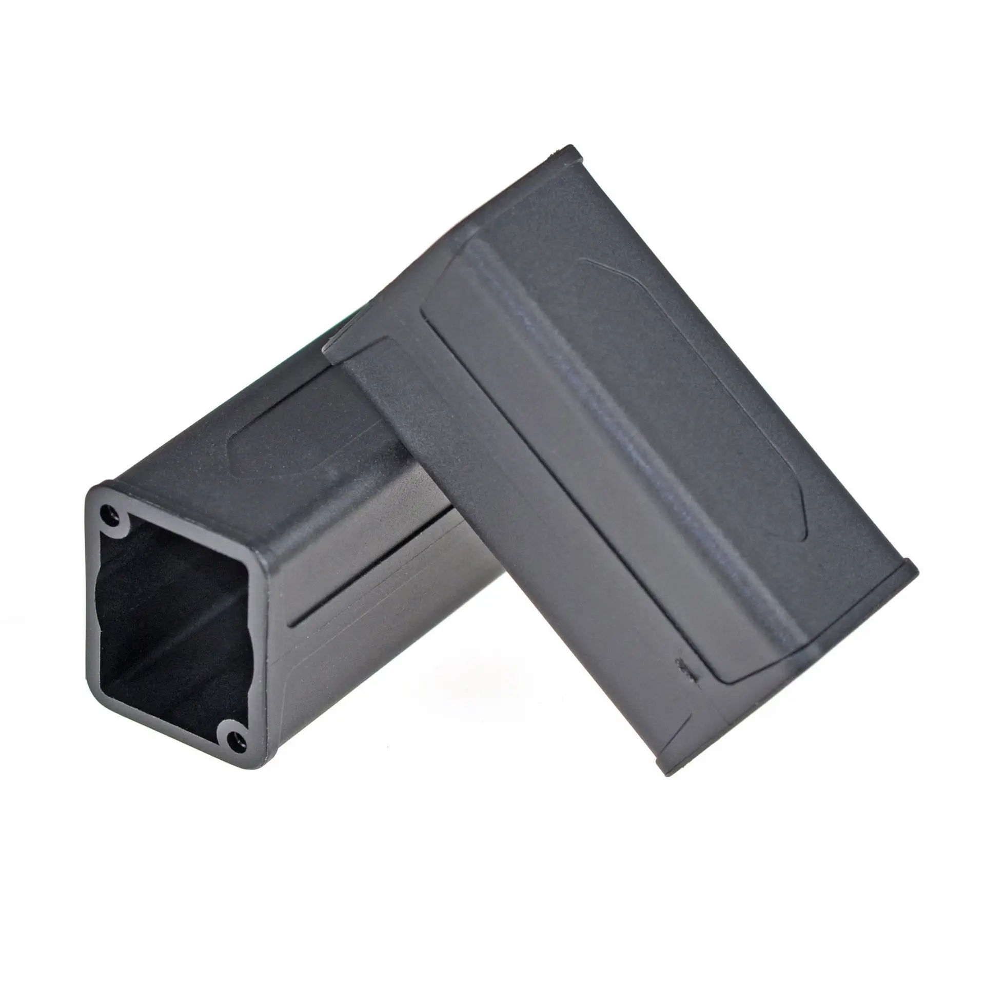 D Type Module Plastic Connector Housing Shell for XLR Power RJ45 Audio Signal Chassis Panel Installation Black 65.7x32.2mm