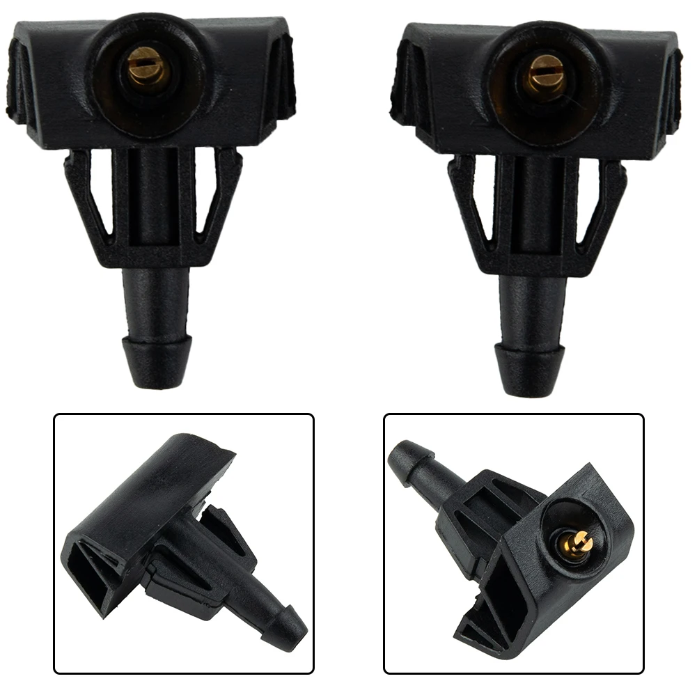 2x limpador de para-brisa de carro, bico de spray de água, jato de lavagem, pulverizador para nissan, para-brisa de carro, bico de jato de água, acessórios de limpador