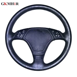GKMHiR Artificial Leather Black Steering Wheel Cover Hand-Stitched Car Steering Cover for BMW E36 E39 E46 Lnterior Accessories
