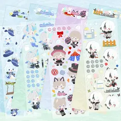 Yuan Shen Stationery Sticker Fontaine Decoration Neuvillette School Supplies Furina Lyney Art Supplies Kawaii Stickers Gift