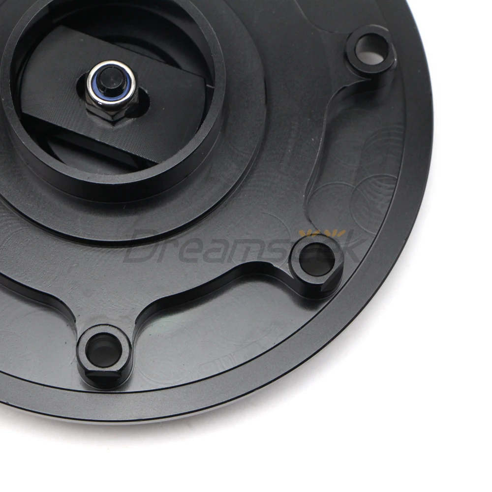 Motorcycle Gas Fuel Tank Cap Cover for Kawasaki Ninja ZX-6R/ZX-9R ZZR 250/400/600 GPZ 500S  Oil Petrol Tank Cover Black Aluminum