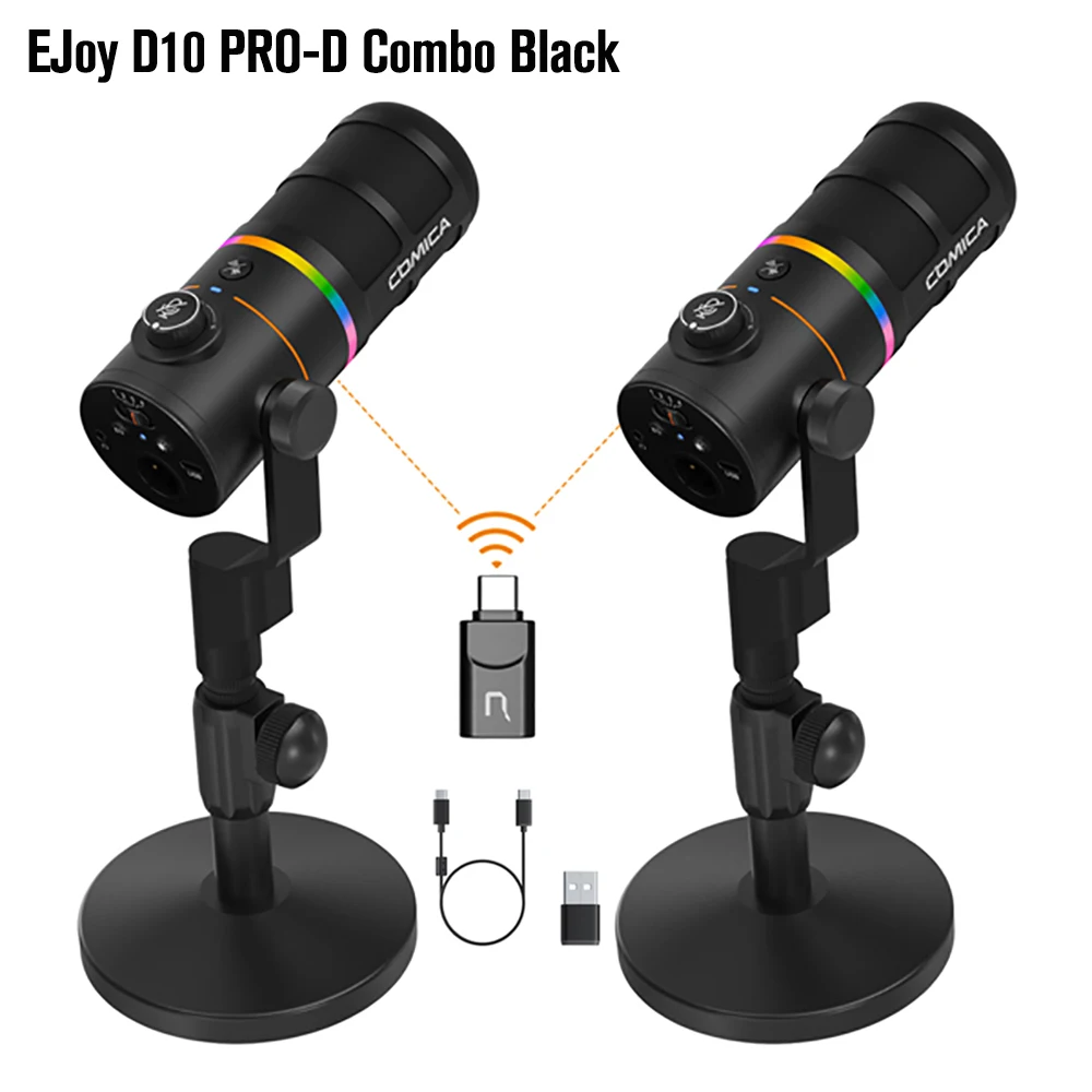 Comica EJoy D10 PRO(D) コンボ デュアルチャンネル ワイヤレスUSB