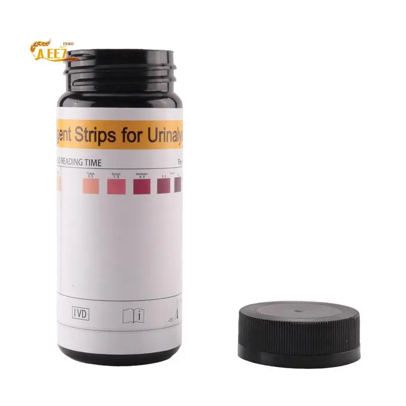AEE7-100Pcs/garrafa tiras de cetona casa cetose urina perda de peso análise tiras ceto