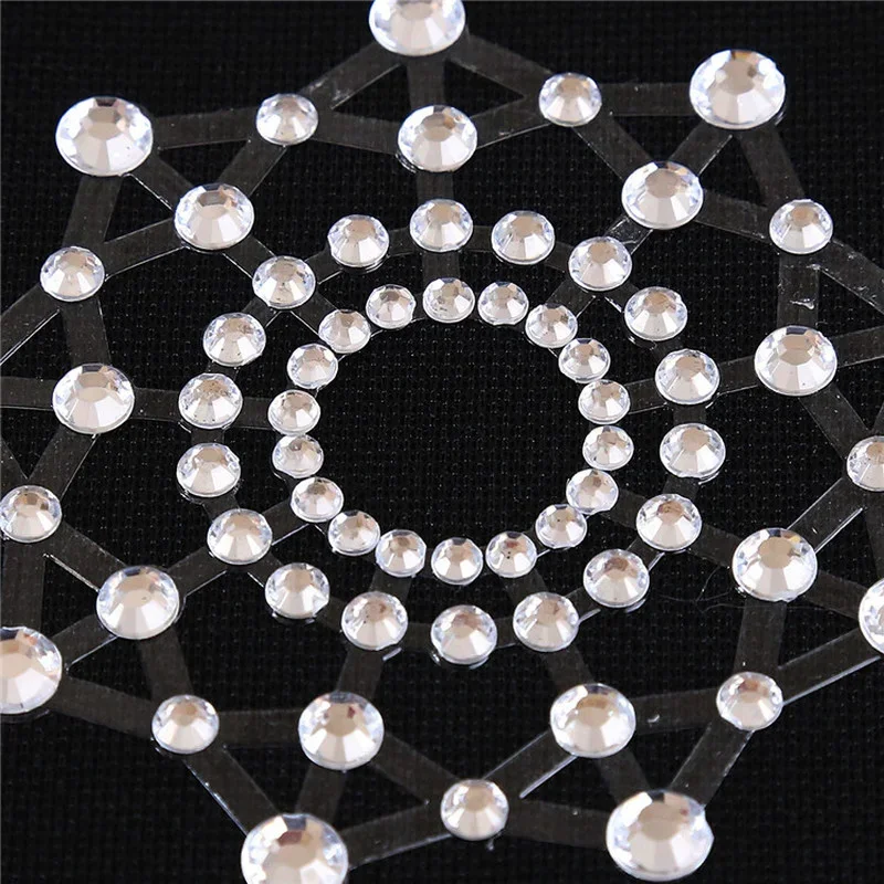10 Pair Sexy Nipple Transparent Self Adhesive Breathable Comfortable Stickers Rhinestone Breast Petals Lingerie Pasties Bras