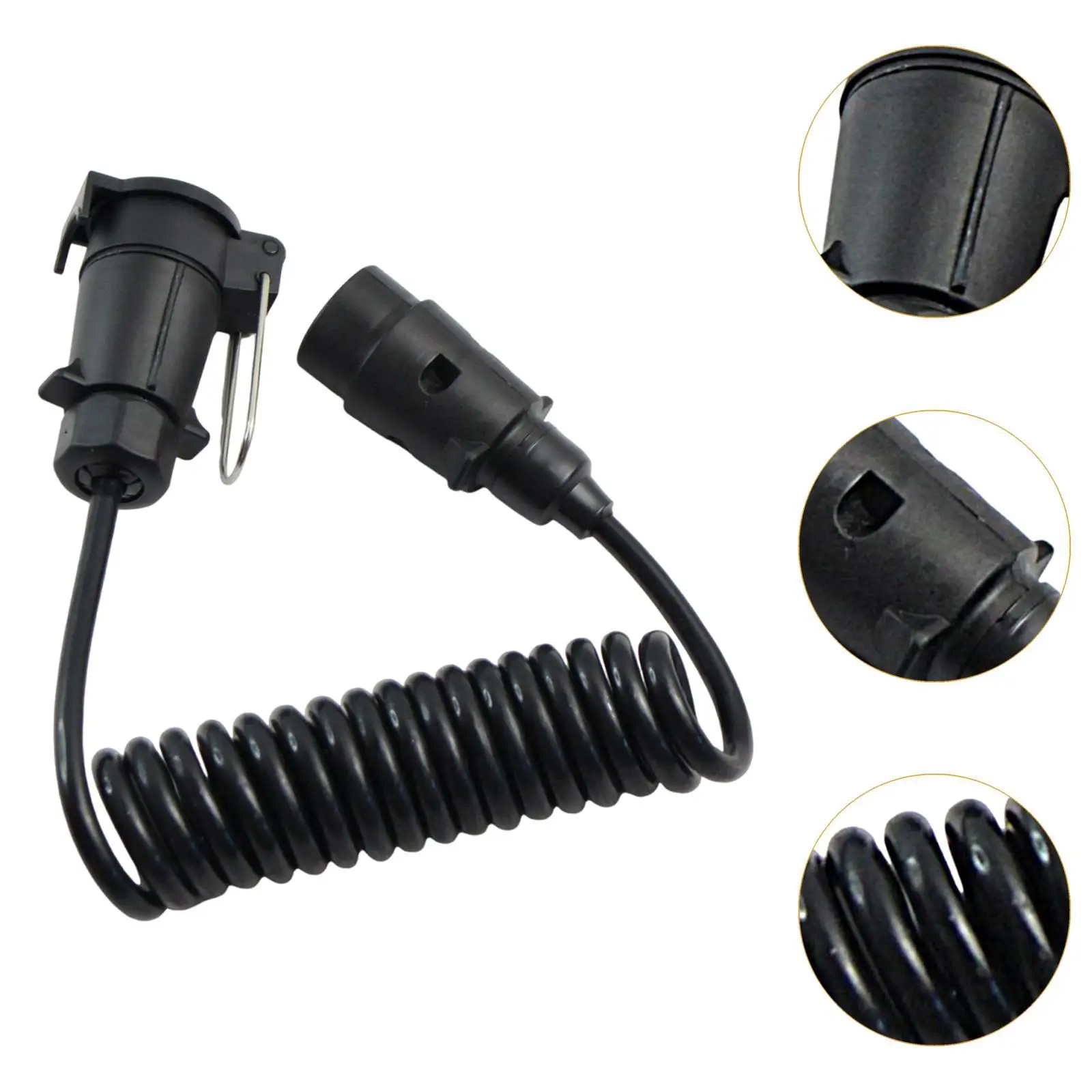 

7 Pin Trailer Wiring Adapter Cable Trailer Tow Wiring Attachment Replacement Professional Trailer Connector for RV Car