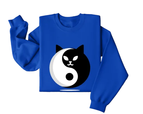 Polarshe Cat Circle, Cat, Original Design, Goodness, Gift, Animal, Cat Lover / Sweatshirt