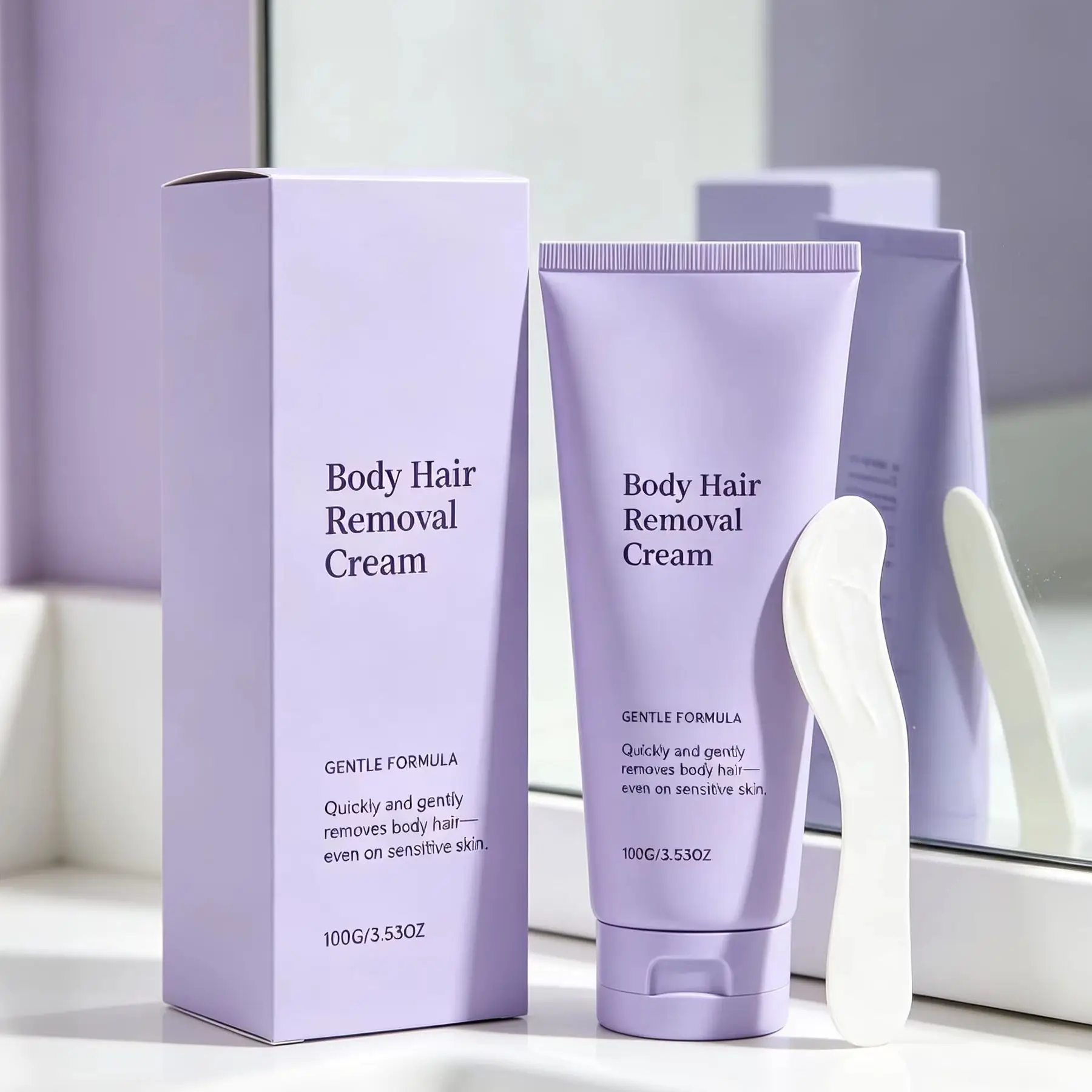 Body Hair Removal Cream for Leg Arm Armpit Soothing Skin Hair Growth Inhibitor Odorless Painless Non-irritating Depilatory Cream