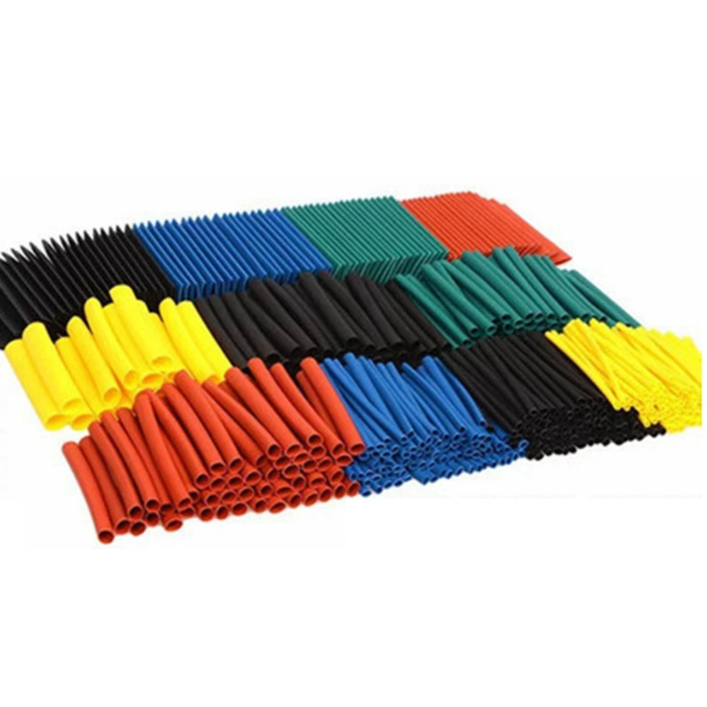 CJSD-328Pcs Heat Shrink Tubing For Electrical Insulation 5 Colors 8 Sizes Assorted Tubing Wrap Sleeve Set