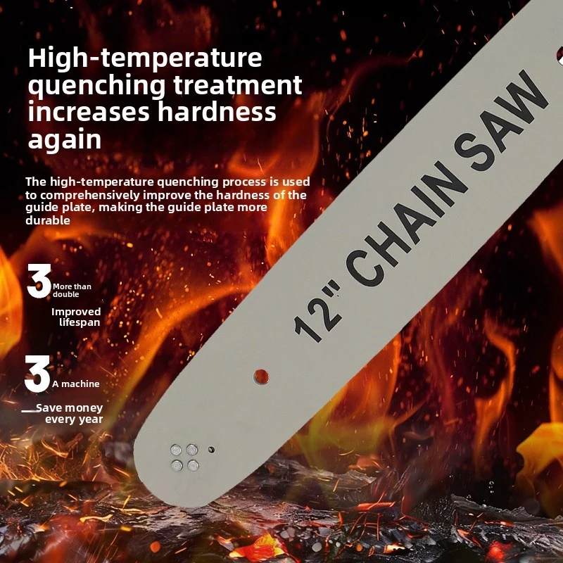 Universal Guide Bar Gas & Chain Saw, 4/6/8/12/16 Inch Chainsaw Plate Fit both Chainsaws